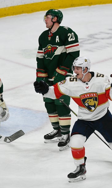 Acciari scores late to give Panthers 5-4 win over Wild